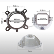 Линза для светодиодной матрицы 60, 90, 120 град.